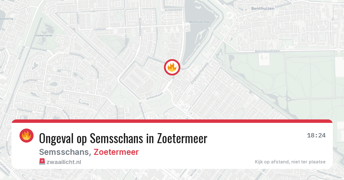 Ongeval op Semsschans in Zoetermeer — 26 jul 2026