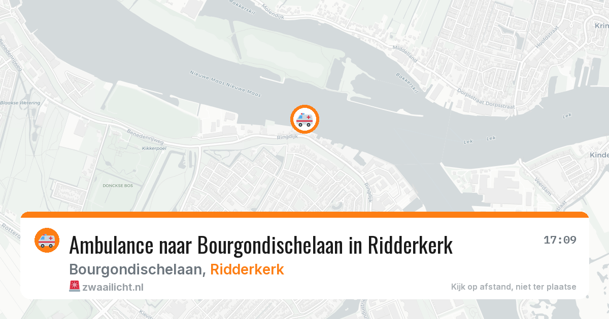 Ambulance naar Bourgondischelaan in Ridderkerk — 27 apr 2026