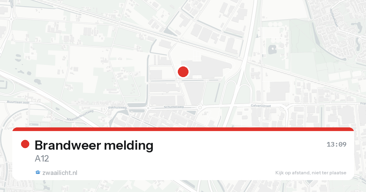 Brandweer melding — 12 jun 2026 | 🚨 Zwaailicht.nl