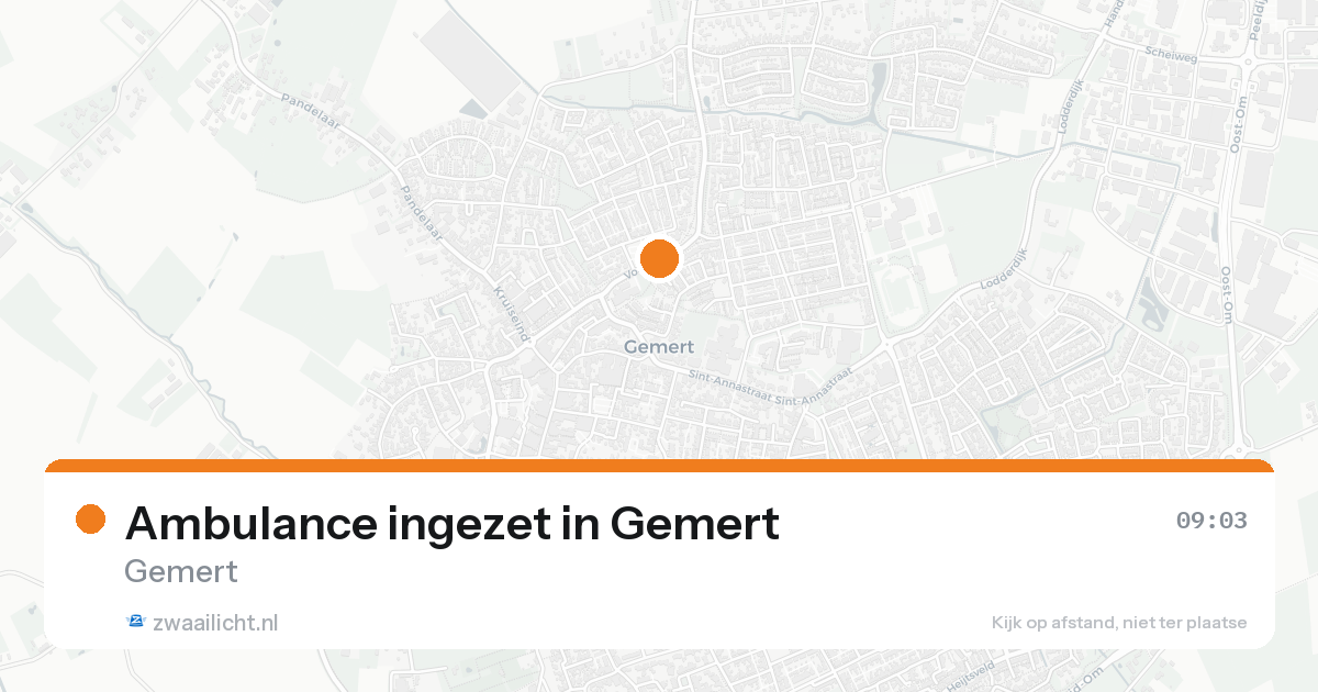 Ambulance ingezet in Gemert — 8 feb 2026