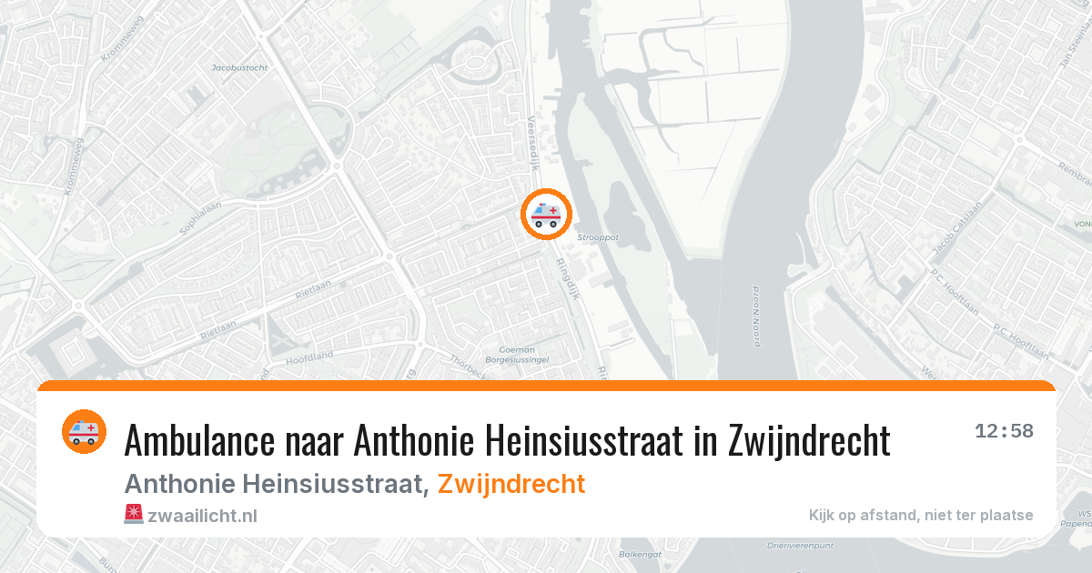 Ambulance naar Anthonie Heinsiusstraat in Zwijndrecht — 24 feb 2026