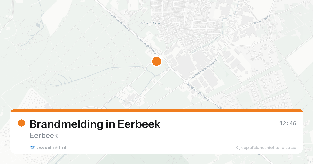 Brandmelding in Eerbeek — 14 aug 2026