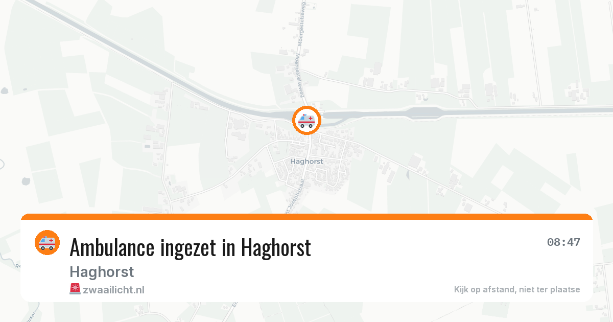 Ambulance ingezet in Haghorst — 12 jun 2026