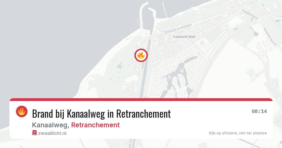 Brand bij Kanaalweg in Retranchement — 2 aug 2026