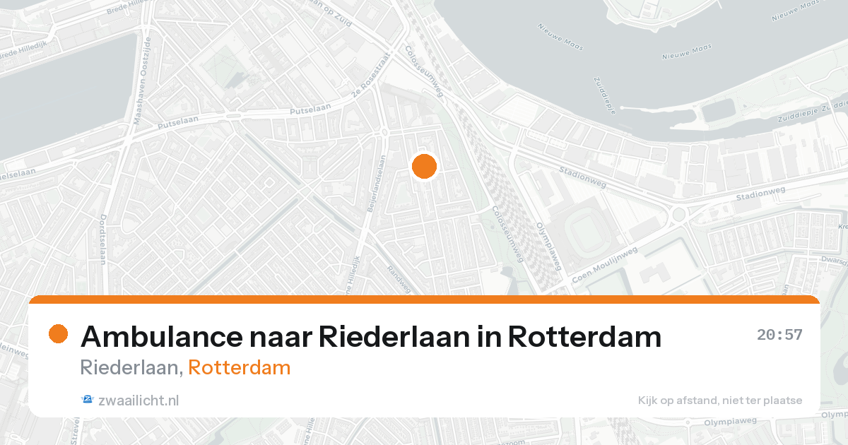 Ambulance naar Riederlaan in Rotterdam — 20 aug 2026