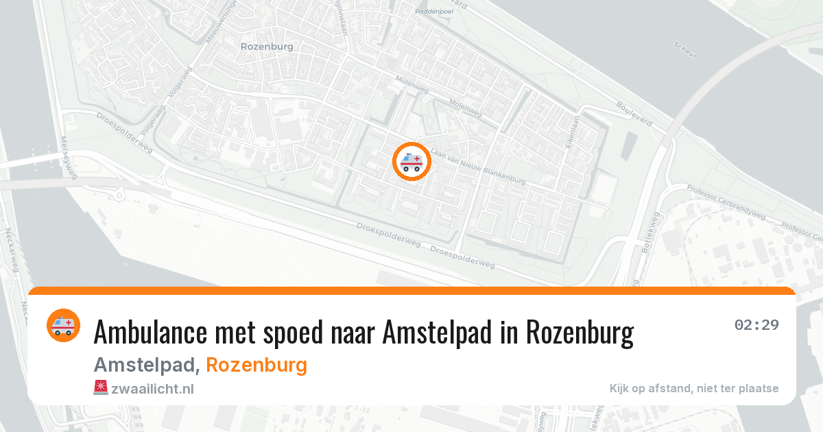 Ambulance met spoed naar Amstelpad in Rozenburg — 29 jun 2026
