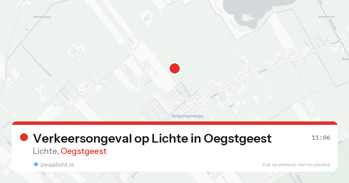 Verkeersongeval op Lichte in Oegstgeest — 21 aug 2026