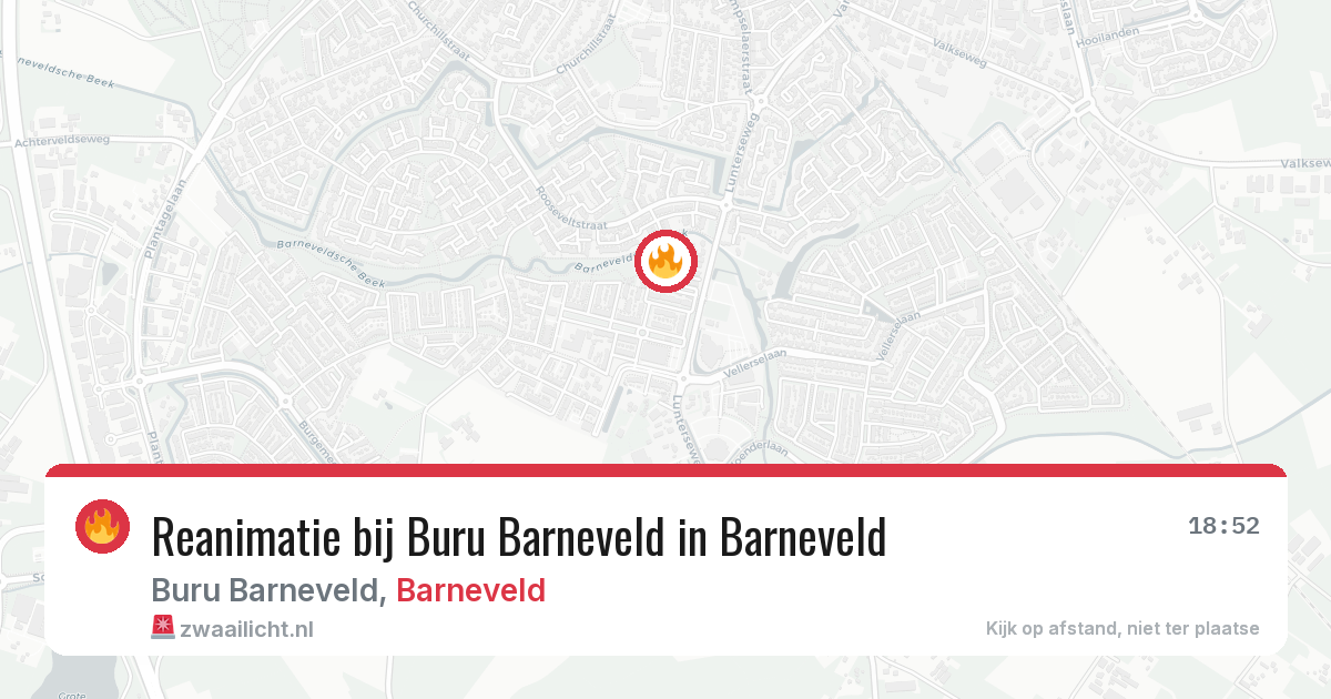 Reanimatie bij Buru Barneveld in Barneveld — 21 jun 2026