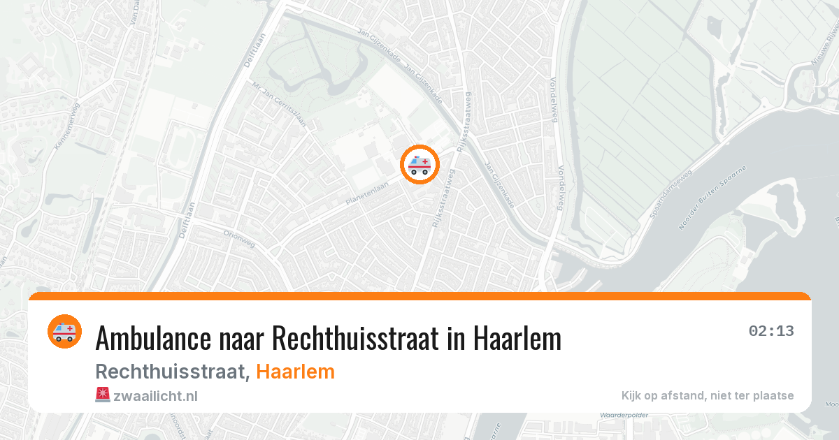 Ambulance naar Rechthuisstraat in Haarlem — 15 jul 2026