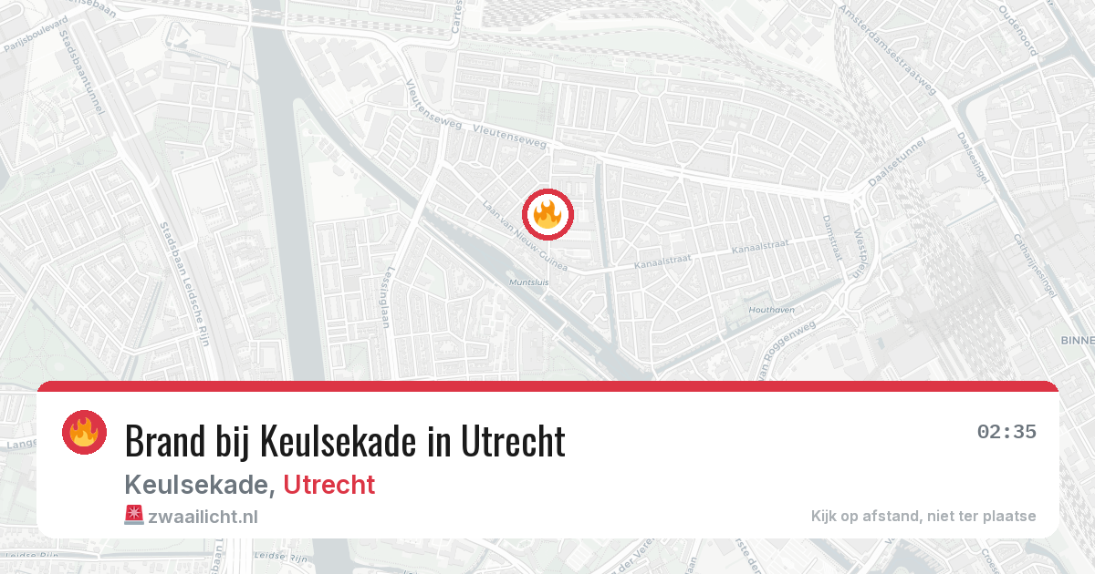 Brand bij Keulsekade in Utrecht — 26 mrt 2026