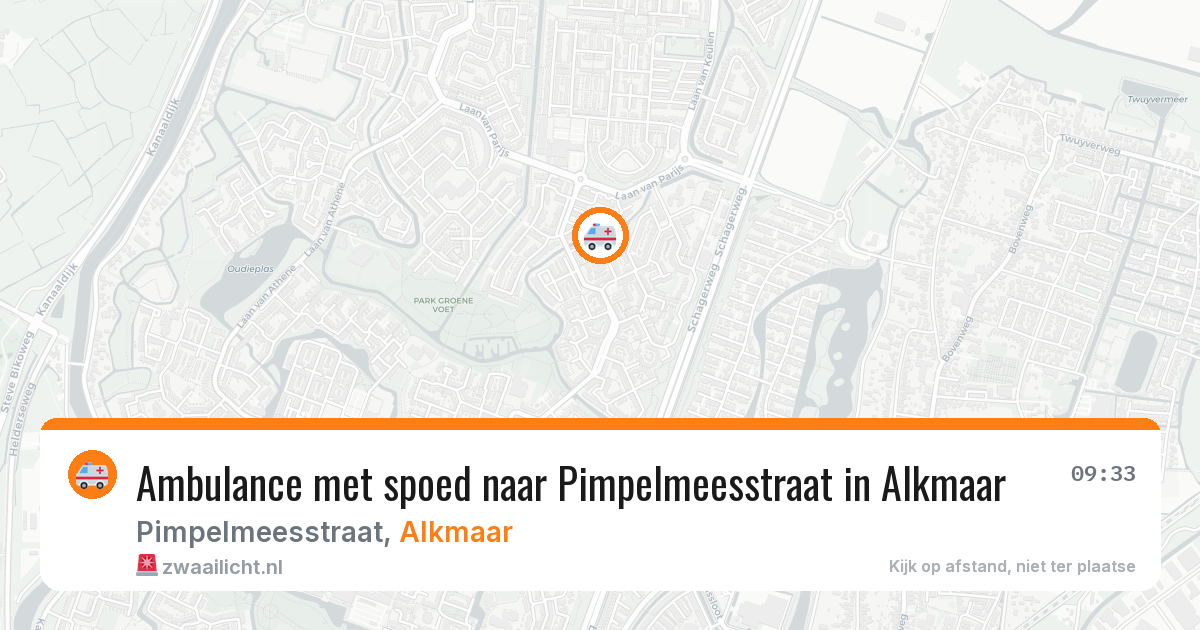 Ambulance met spoed naar Pimpelmeesstraat in Alkmaar — 10 mrt 2026
