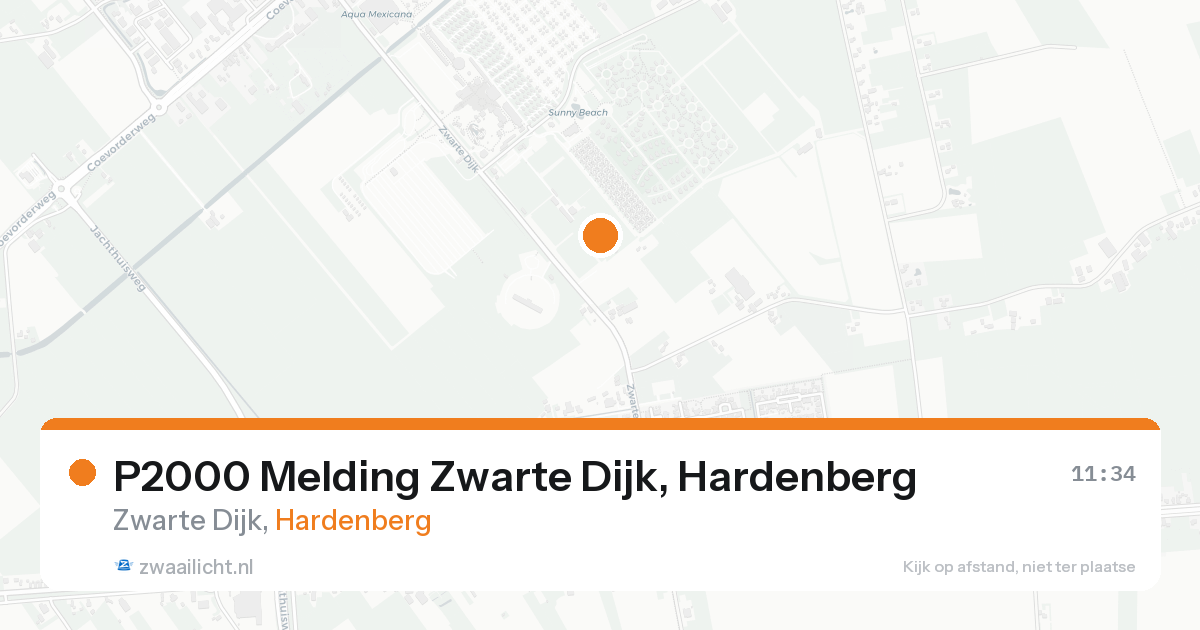 P2000 Melding Zwarte Dijk, Hardenberg — 18 aug 2026
