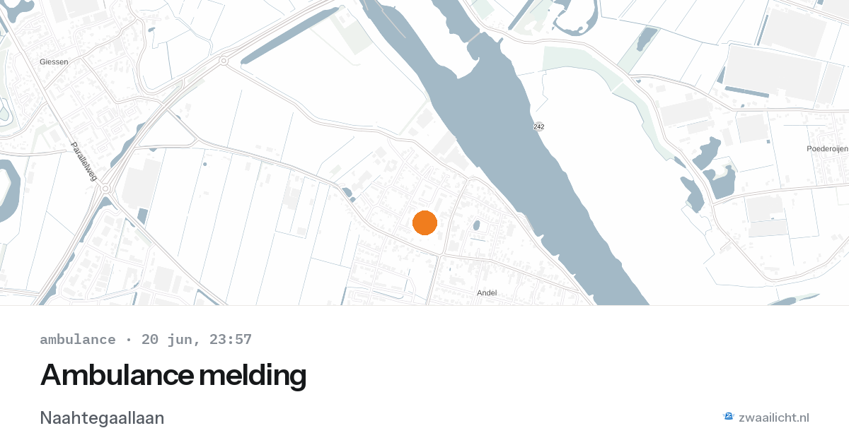 Ambulance melding — 20 jun 2026