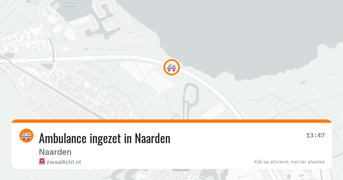 Ambulance ingezet in Naarden — 13 aug 2026