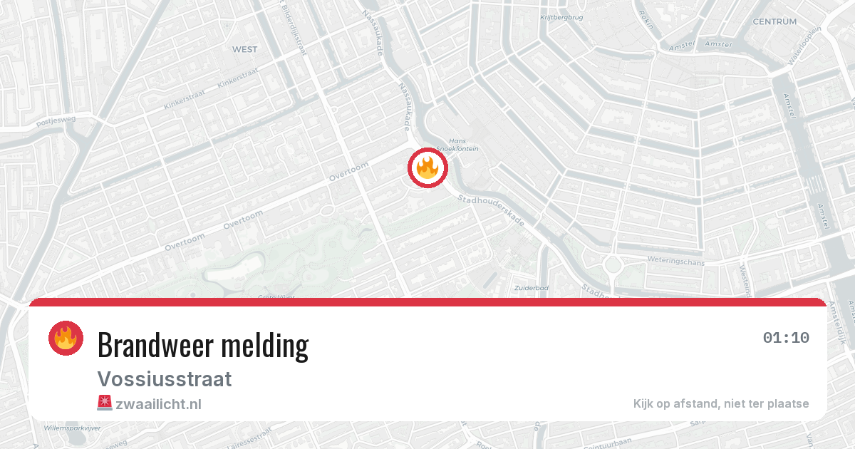 Brandweer melding — 5 mei 2026