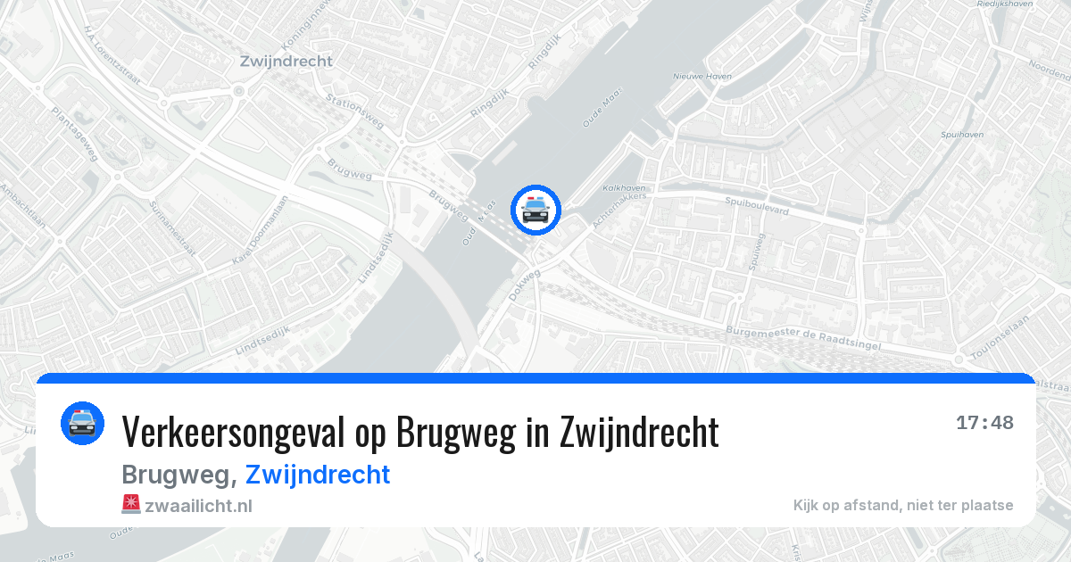 Verkeersongeval op Brugweg in Zwijndrecht — 7 mei 2026