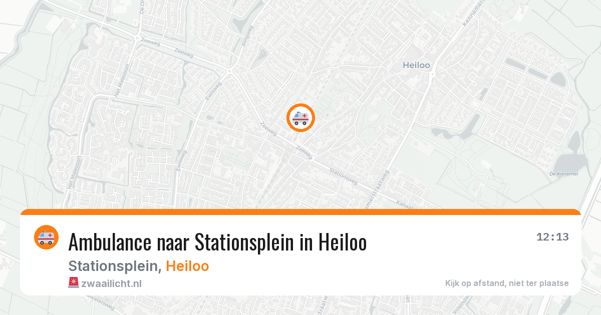 Ambulance naar Stationsplein in Heiloo — 2 jul 2026