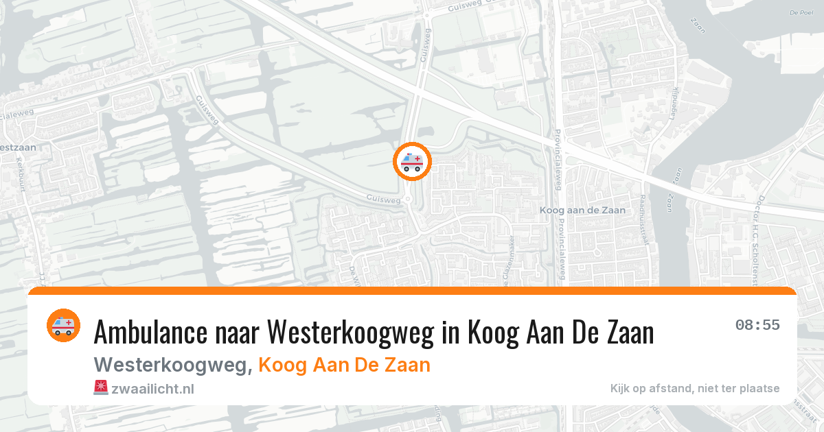Ambulance naar Westerkoogweg in Koog Aan De Zaan — 10 aug 2026