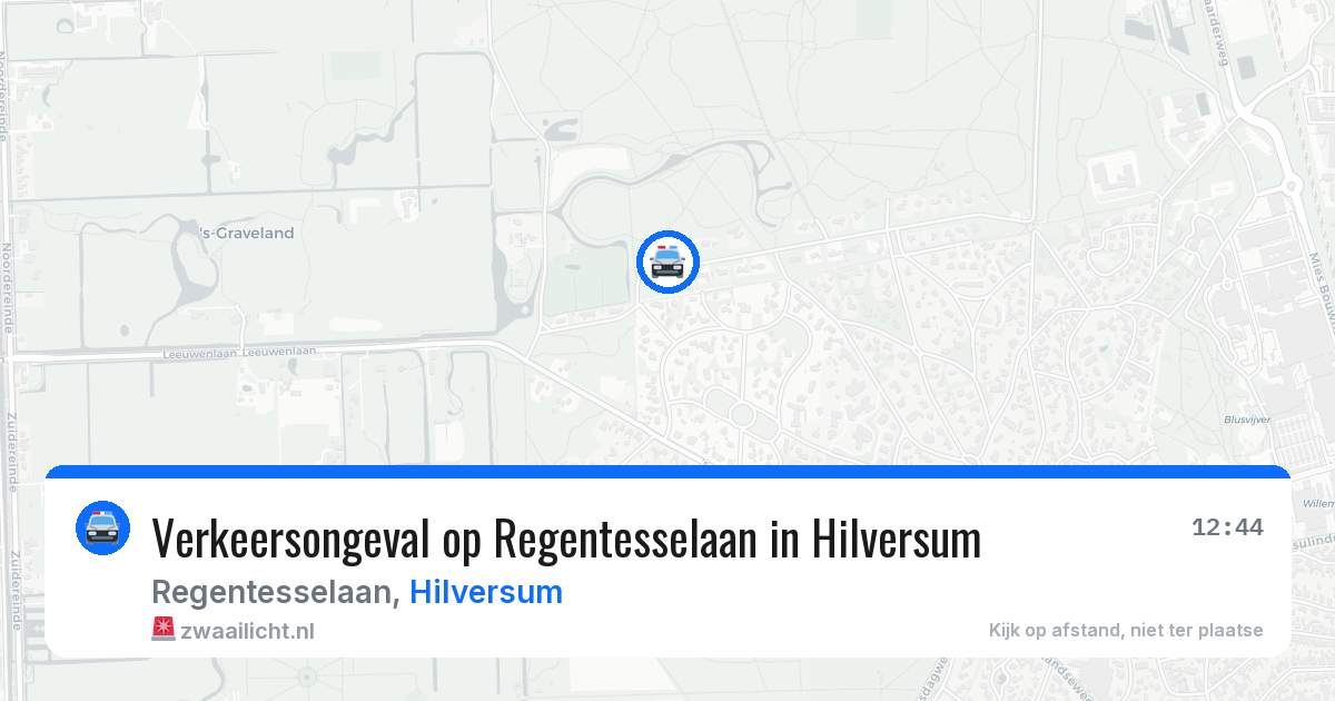 Verkeersongeval op Regentesselaan in Hilversum — 5 jun 2026