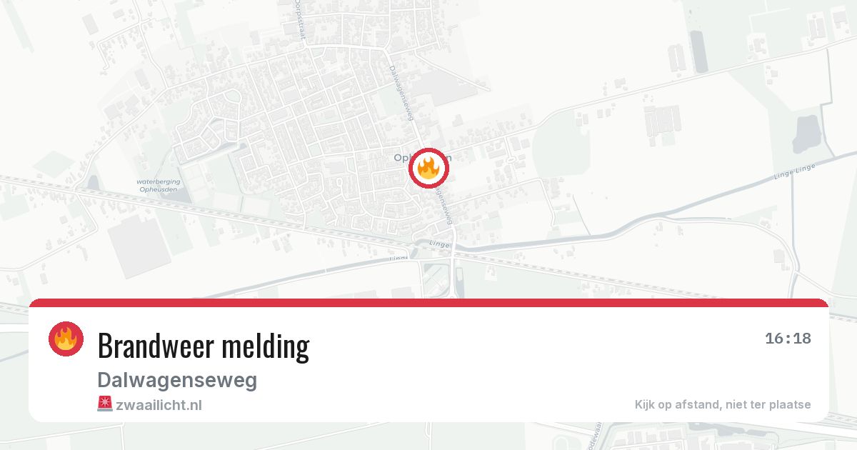 Brandweer melding — 5 mei 2026