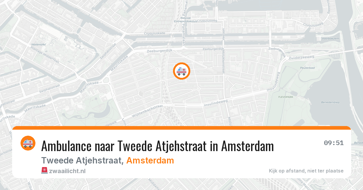Ambulance naar Tweede Atjehstraat in Amsterdam — 7 jun 2026