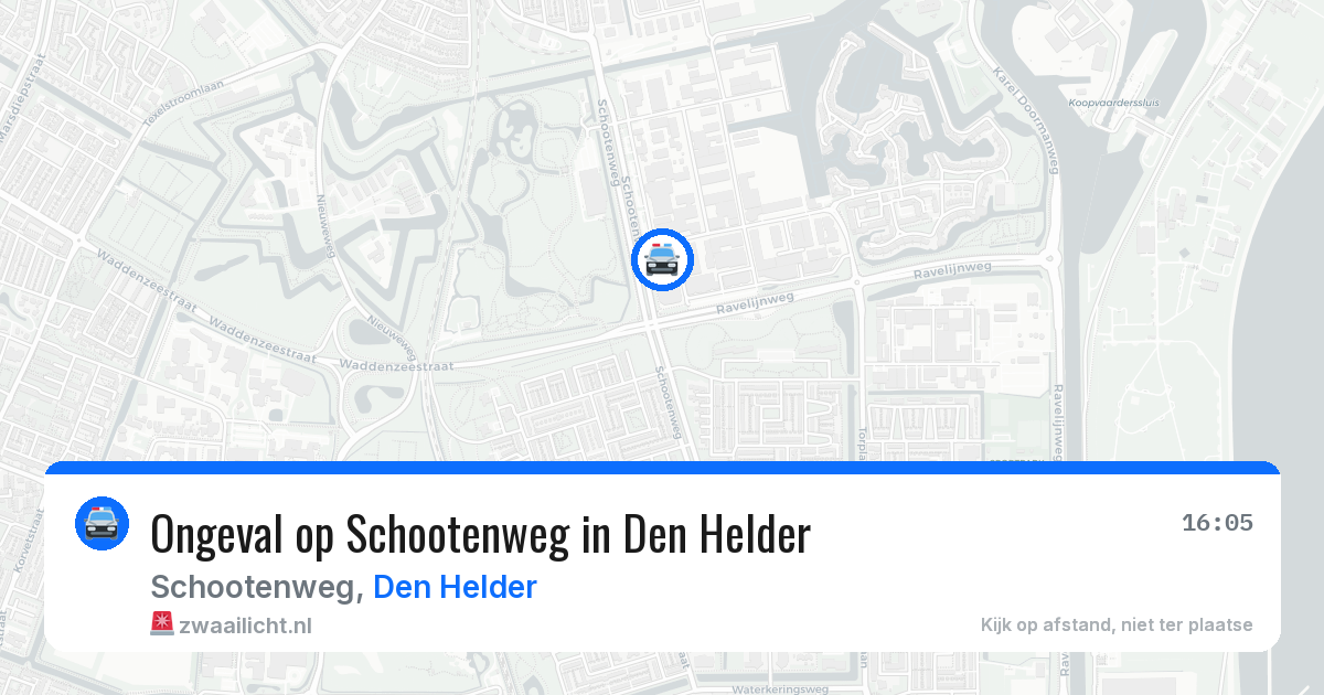 Ongeval op Schootenweg in Den Helder — 9 jun 2026