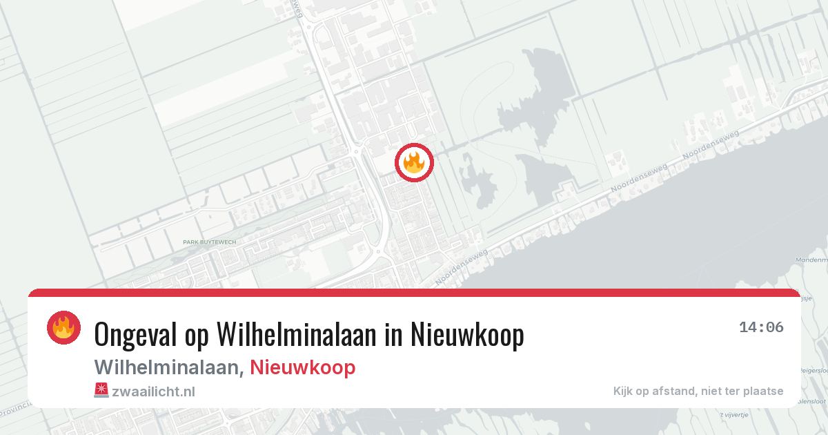 Ongeval op Wilhelminalaan in Nieuwkoop — 1 jun 2026