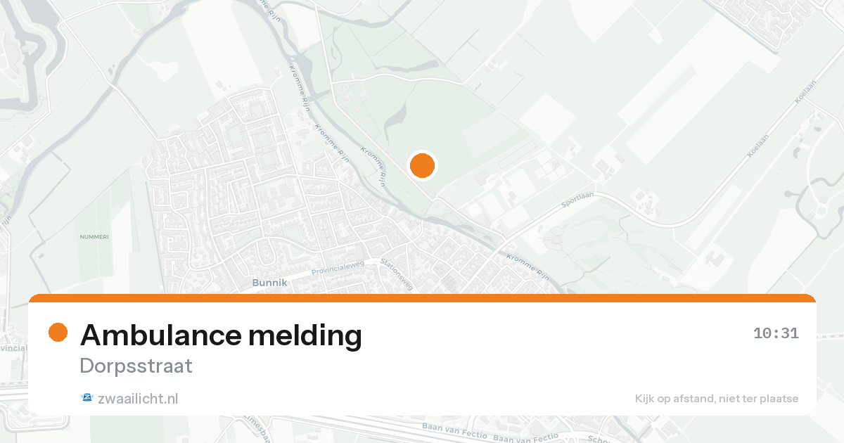 Ambulance melding — 15 mei 2026