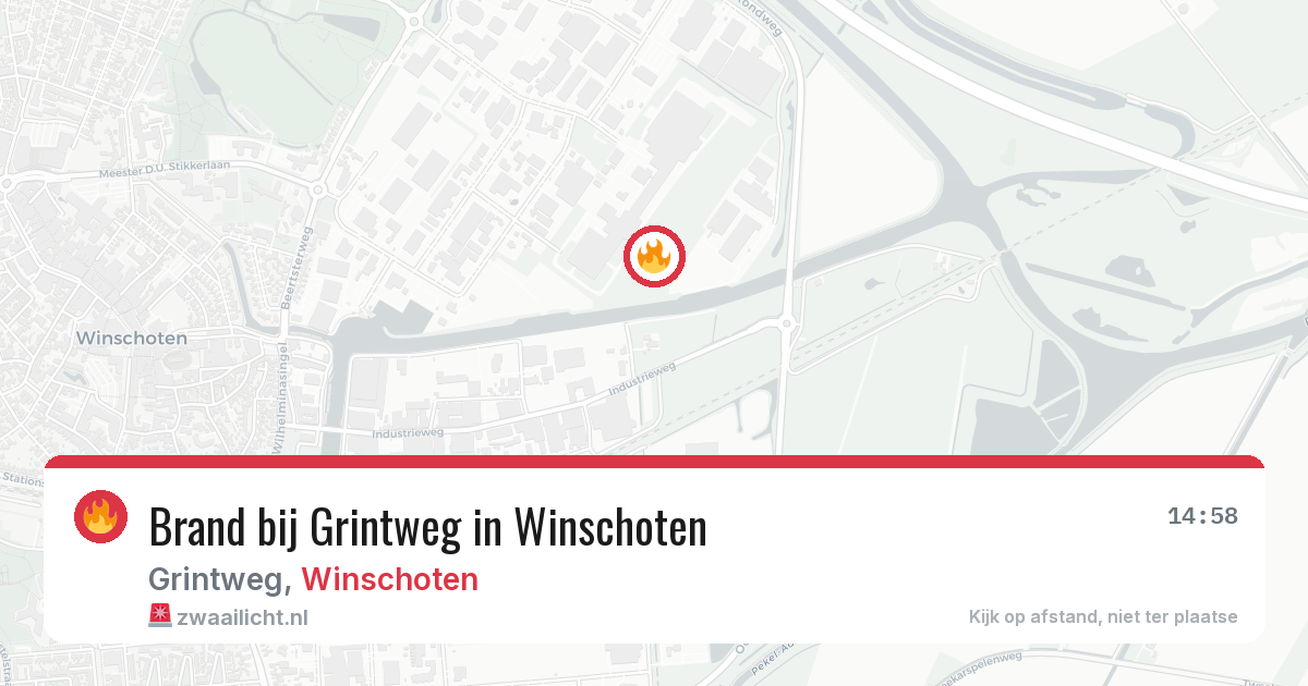 Brand bij Grintweg in Winschoten — 29 jan 2026