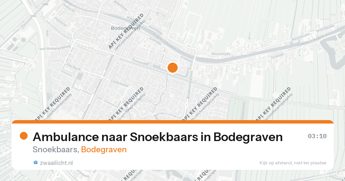 Ambulance naar Snoekbaars in Bodegraven — 29 jun 2026