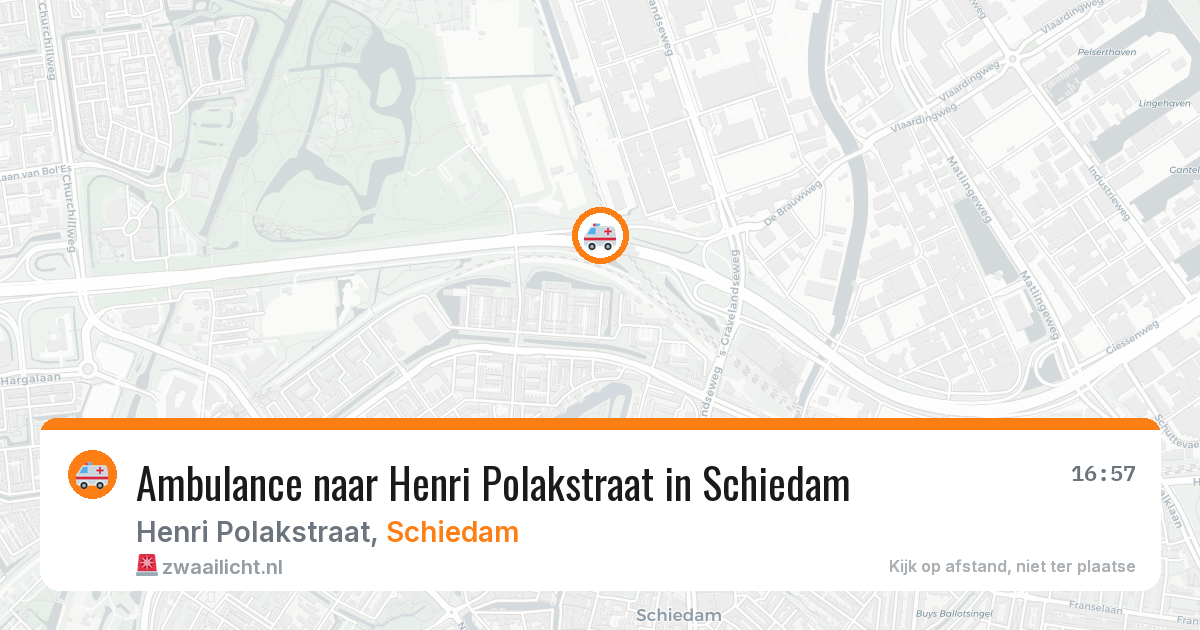 Ambulance naar Henri Polakstraat in Schiedam — 15 jun 2026