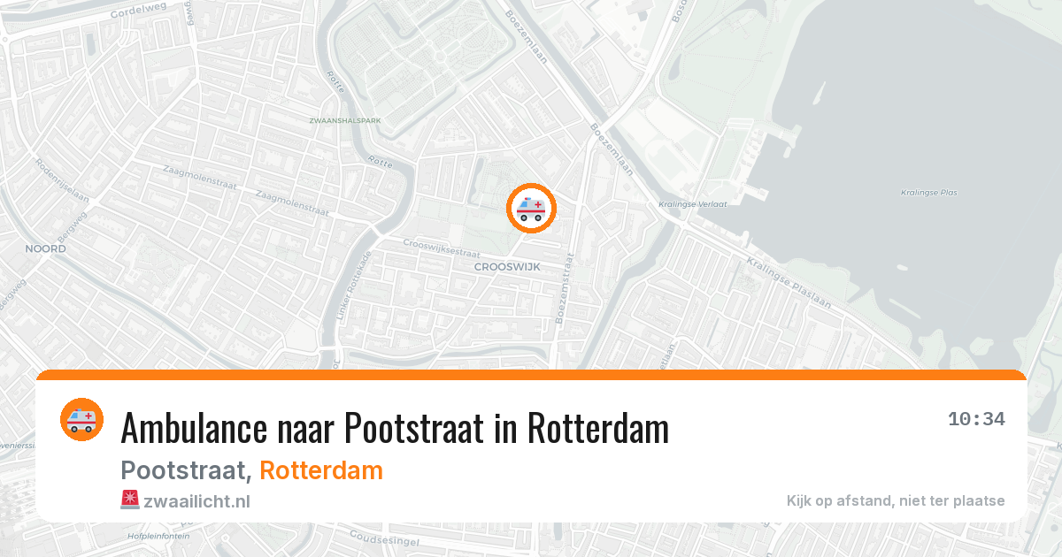 Ambulance naar Pootstraat in Rotterdam — 20 jun 2026