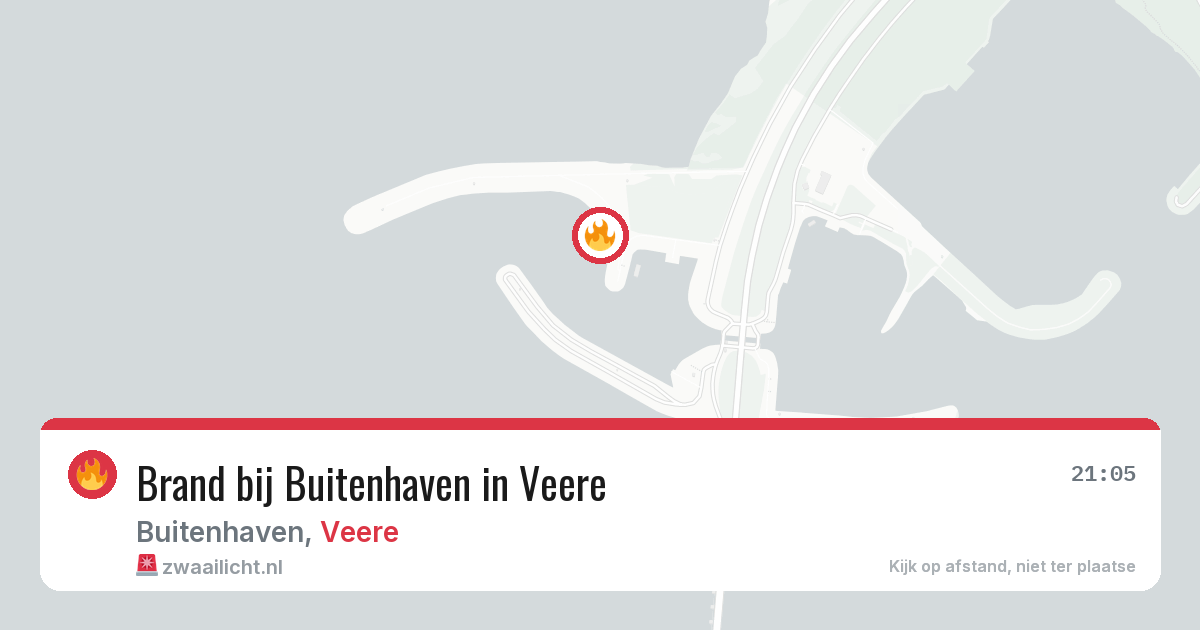 Brand bij Buitenhaven in Veere — 22 jun 2026