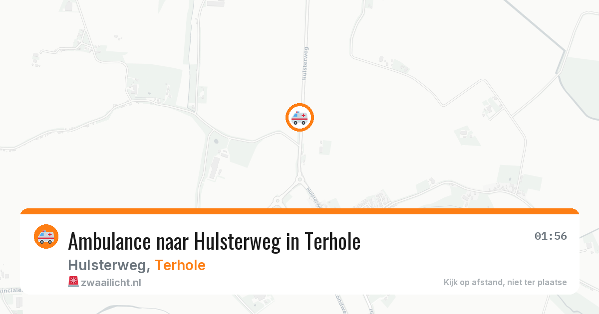 Ambulance naar Hulsterweg in Terhole — 31 mrt 2026