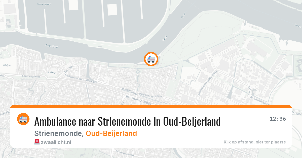 Ambulance naar Strienemonde in Oud-Beijerland — 21 mei 2026