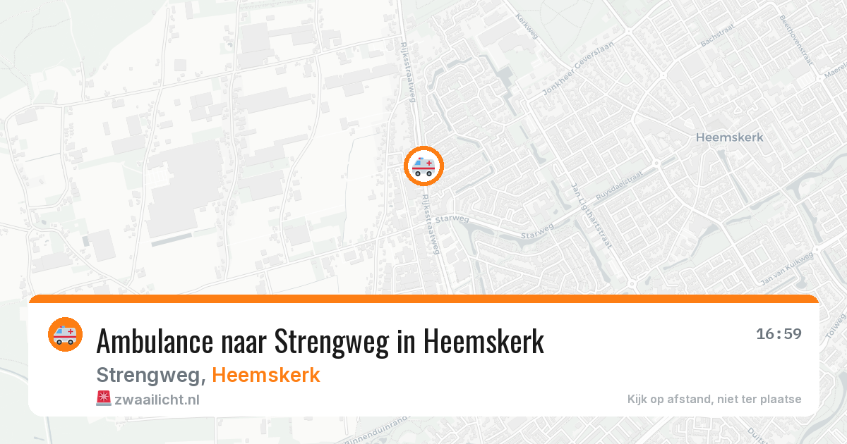 Ambulance naar Strengweg in Heemskerk — 7 apr 2026