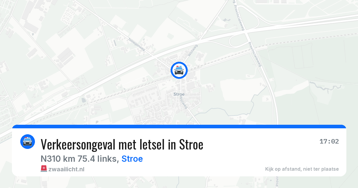 Verkeersongeval met letsel in Stroe — 30 apr 2026