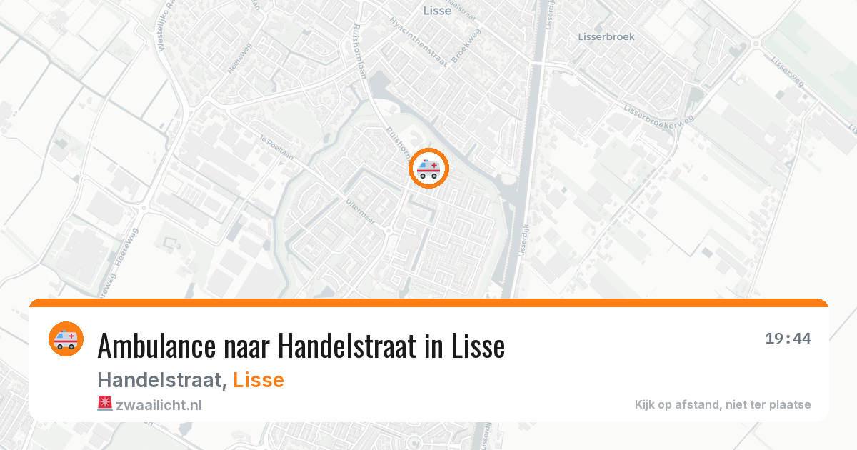 Ambulance naar Handelstraat in Lisse — 8 feb 2026