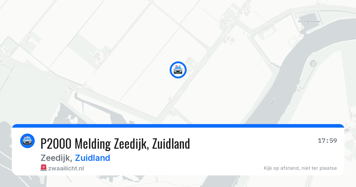 P2000 Melding Zeedijk, Zuidland — 23 jun 2026