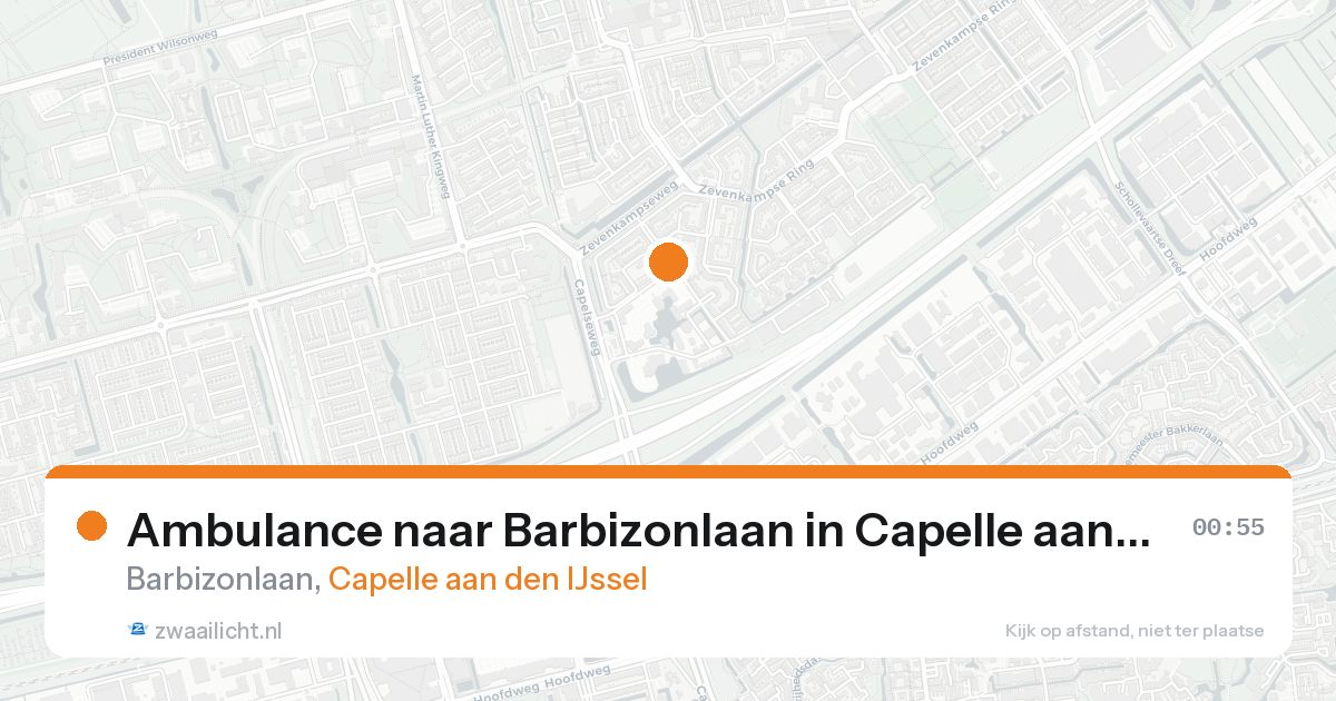 Ambulance naar Barbizonlaan in Capelle aan den IJssel — 22 aug 2026