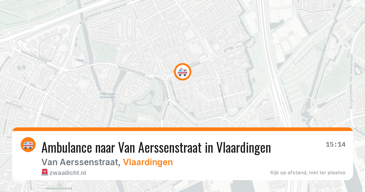 Ambulance naar Van Aerssenstraat in Vlaardingen — 1 jun 2026