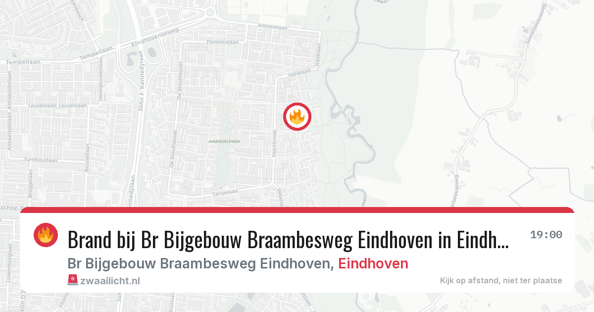 Brand bij Br Bijgebouw Braambesweg Eindhoven in Eindhoven — 23 mei 2026