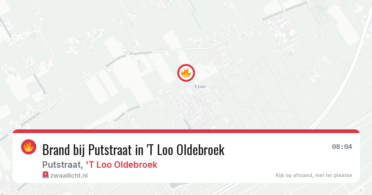 Brand bij Putstraat in 'T Loo Oldebroek — 4 apr 2026