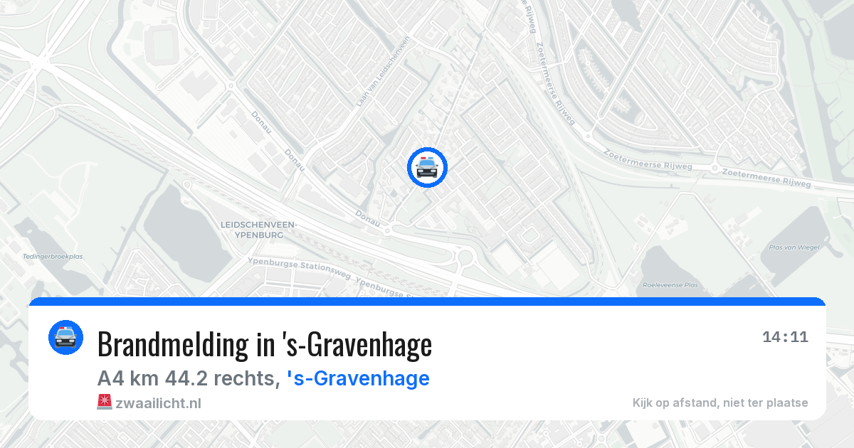 Brandmelding in 's-Gravenhage — 6 apr 2026