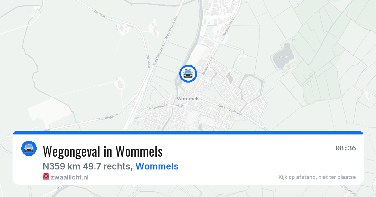 Wegongeval in Wommels — 7 apr 2026