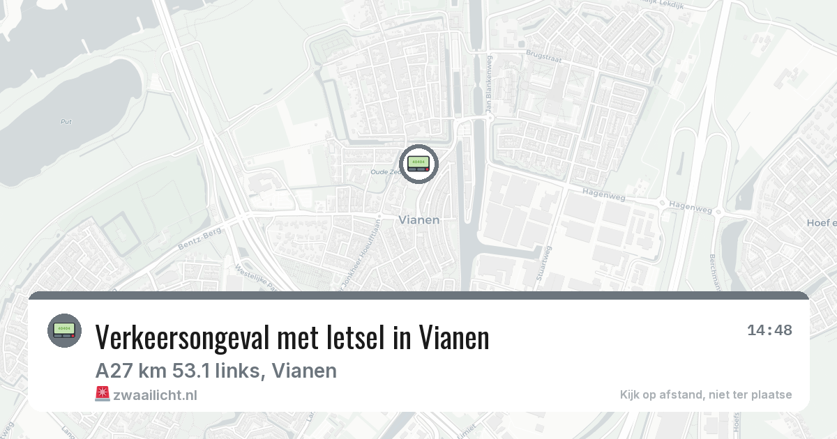 Verkeersongeval met letsel in Vianen — 6 feb 2026