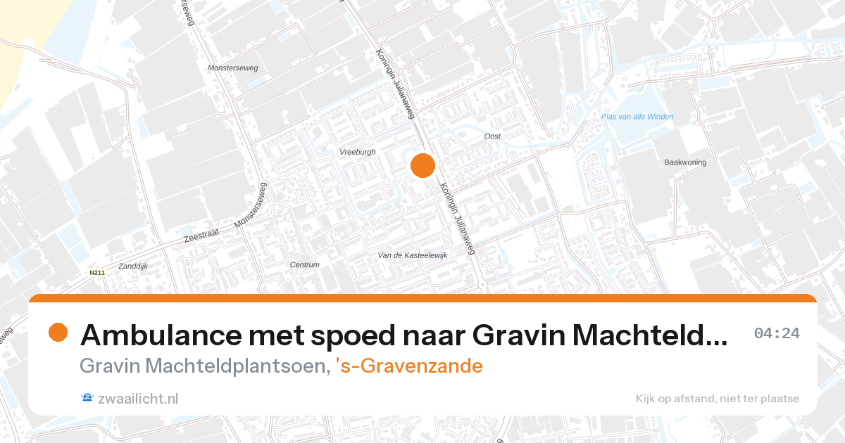 Ambulance met spoed naar Gravin Machteldplantsoen in 's-Gravenzande — 27 aug 2026