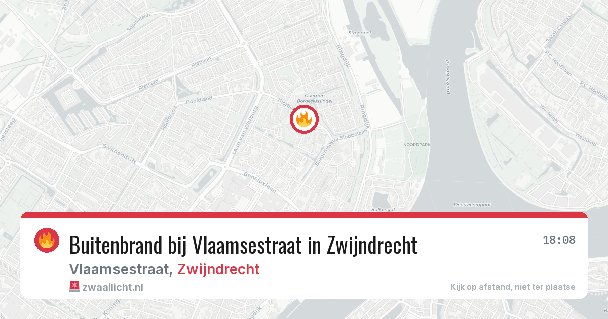 Buitenbrand bij Vlaamsestraat in Zwijndrecht — 6 jul 2026