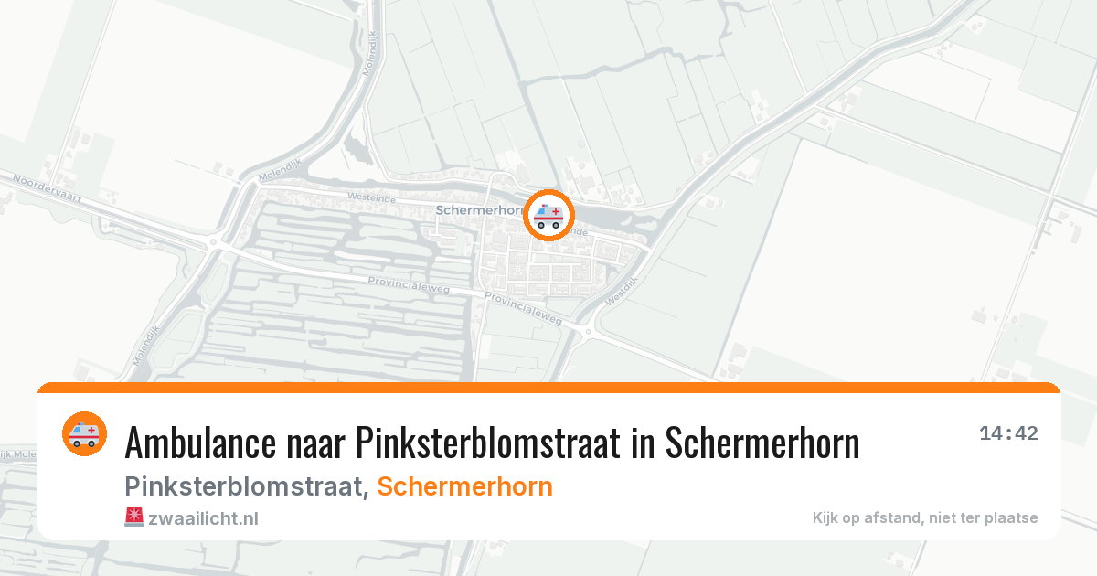 Ambulance naar Pinksterblomstraat in Schermerhorn — 9 jul 2026