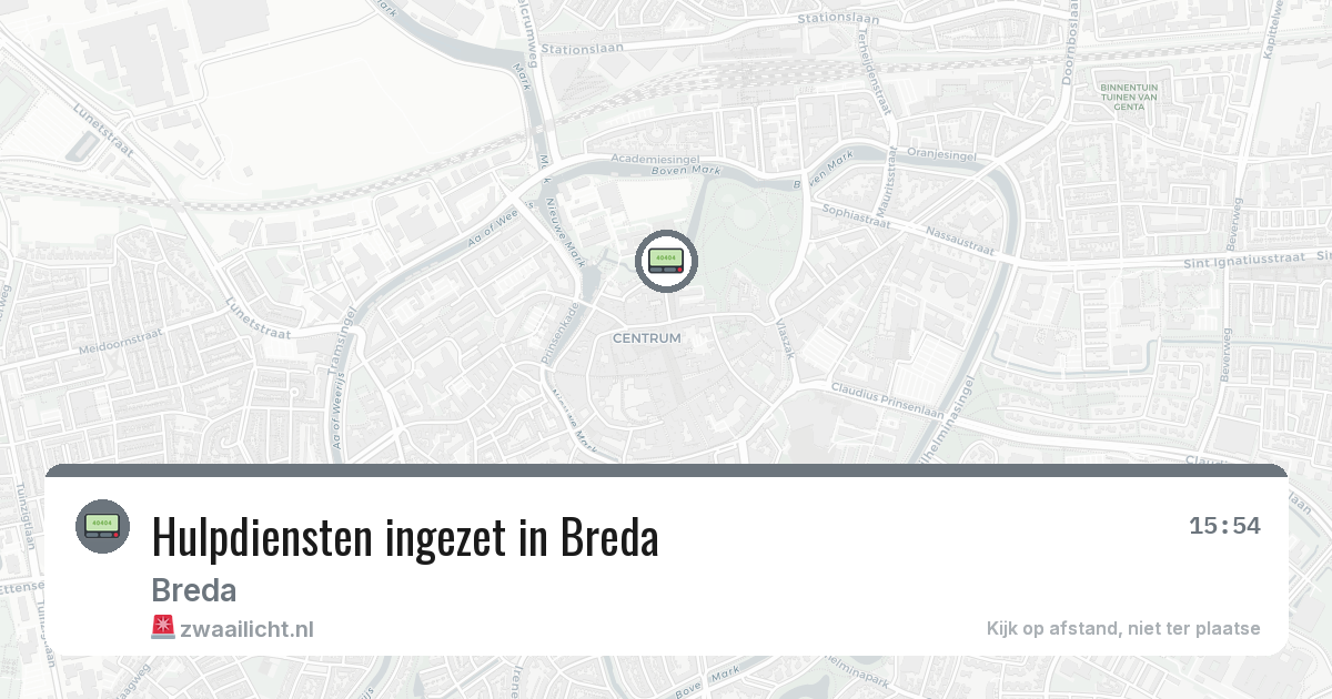 Hulpdiensten ingezet in Breda — 27 apr 2026 | 🚨 Zwaailicht.nl